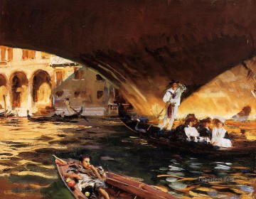 Canal Works - The Rialto Grand Canal John Singer Sargent